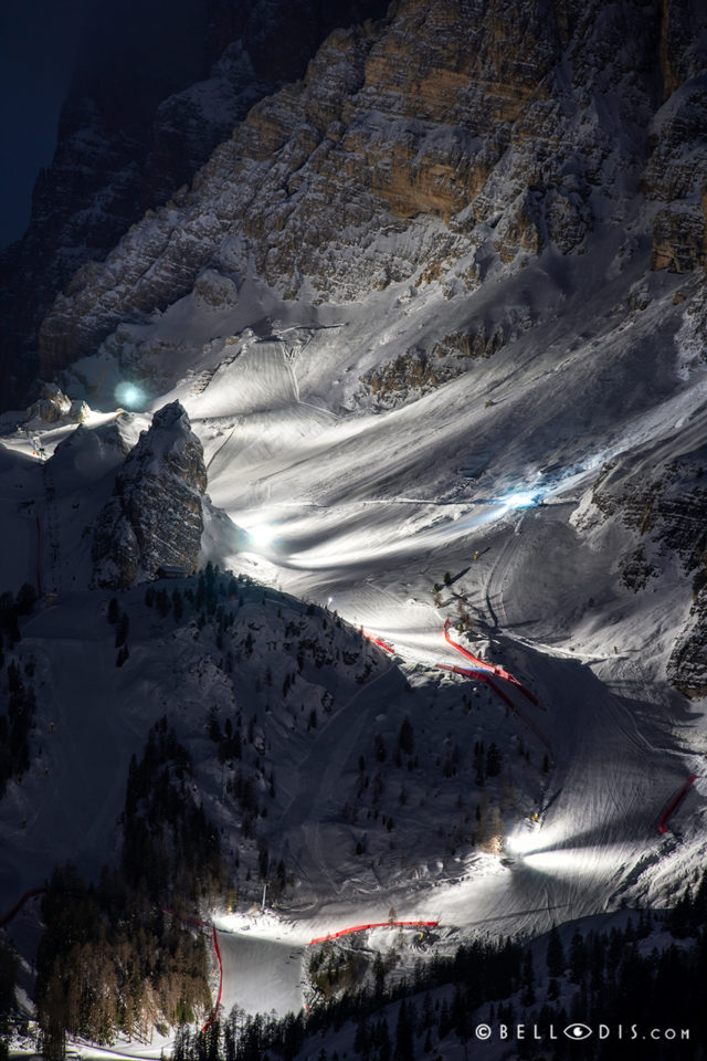 Olimpia ski slope in Cortina d'Ampezzo